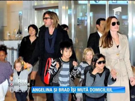 Brad Pitt şi Angelina Jolie se mută în Londra!