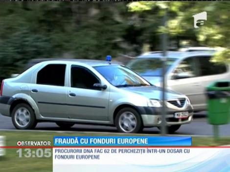 Procurorii DNA fac percheziţii într-un dosar cu fonduri europene
