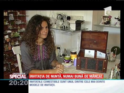 SPECIAL! Invitațiile pentru nuntă comestibile