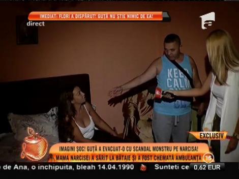 Imagini şoc! Nicolae Guţă a evacuat-o cu scandal monstru pe Narcisa