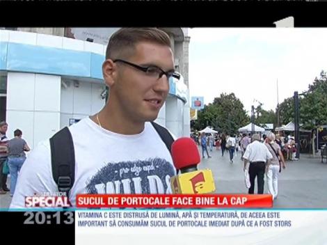 SPECIAL! Sucul de portocale face bine la creier