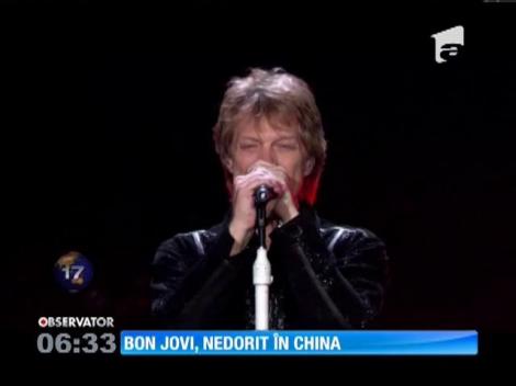 Bon Jovi, obligat să renunţe la turneul din China