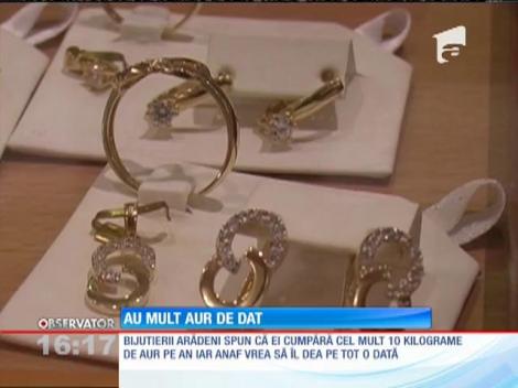 ANAF Arad caută cumpărător pentru 24 de kilograme de aur