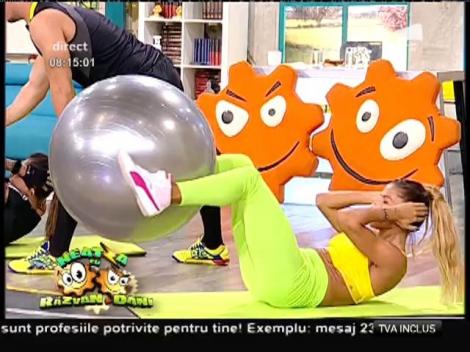 Fitness la Neatza! Exerciții cu mingea de gimnastică