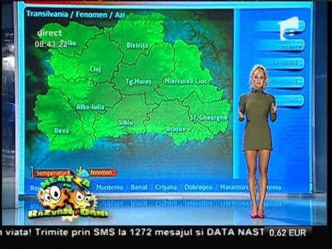 Vremea cu Flavia Mihăşan! Meteorologii anunță precipitații pe tot parcursul zilei