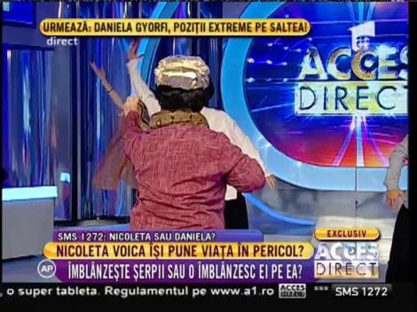 Nicoleta Voica a îmblânzit şerpii deghizată în celebrul Salman Khan