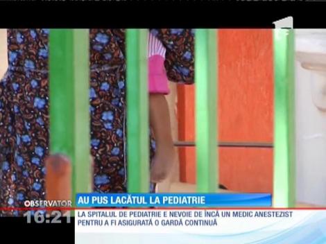 Secţia de Terapie Intensivă de la spital de pediatrie din Prahova, închisă din cauza lipsei de medici anestezişti