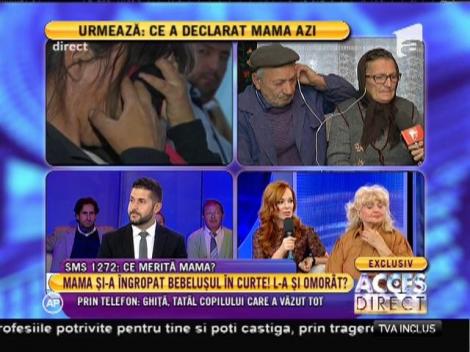 Ghiţă, tatăl copilului îngropat în grădină: "Mama este un pericol public"