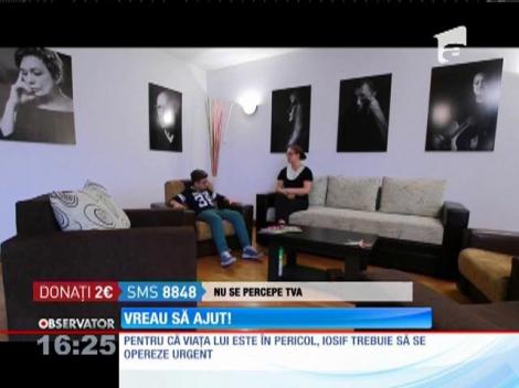 Vreau să ajut! Iosif s-a născut cu două găuri in inimă