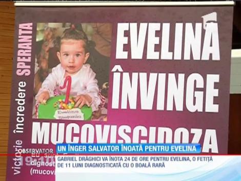 Un înger salvator înoată pentru Evelina. O fetiţă diagnosticată cu o boală genetică rară