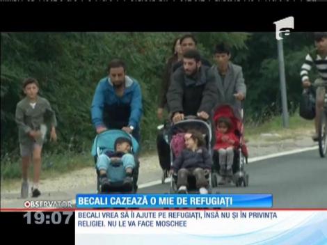 Gigi Becali oferă casă şi masă pentru o mie de refugiaţi