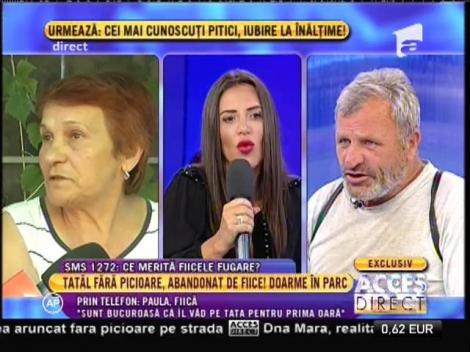Paula: "Este tatăl meu. Îl căutăm"