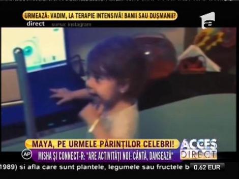 Fiica lui Connect-r, pe urmele părinților artiști! Ipostaza cu care Maya a cucerit internetul!
