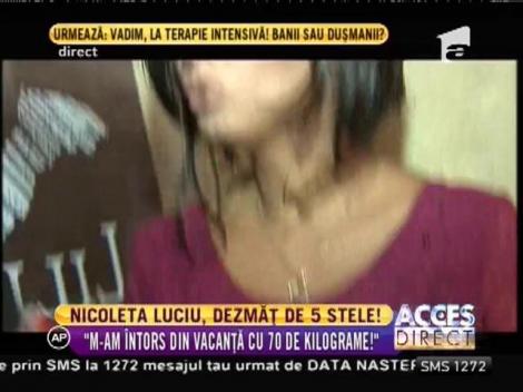 Nicoleta Luciu şi-a aniversat ziua de naştere la cratiţă!