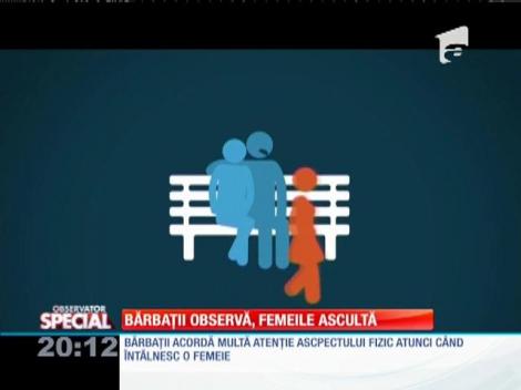 SPECIAL! Bărbaţii se îndrăgostesc de ce văd, iar femeile de ce aud!