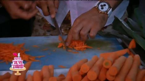 Sub atenta supraveghere a lui chef Sorin Bontea, Liviu Vârciu s-a crezut cel mai tare bucătar! Până a dat cu lama-n deget!