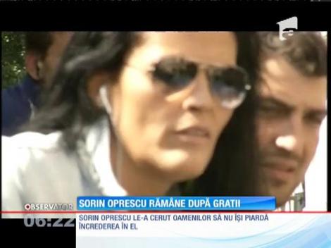 Primarul Capitalei, Sorin Oprescu, rămâne după gratii