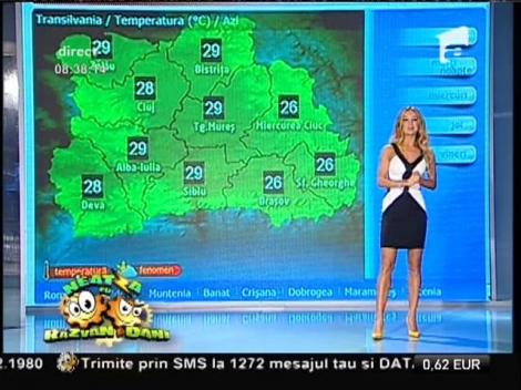 Soarele ne răsfaţă în continuare, astfel că ne simţim ca într-o vacanţă! Vremea cu Flavia Mihăşan