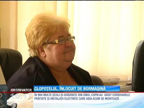 În Sibiu, clopoţelul şcolar a fost înlocuit de bormaşină