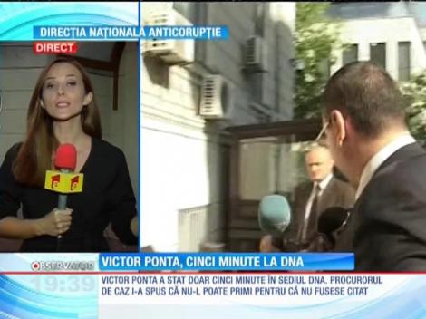 Victor Ponta a vrut la DNA, dar DNA n-a prea avut timp de el