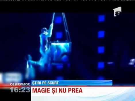Dornic să îşi promoveze noile trucuri, un magician a fost la un pas de moarte