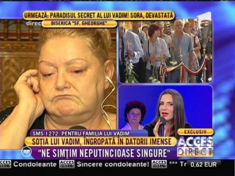 Doina, soţia lui Corneliu Vadim Tudor: "Avea datorii de 50.000 - 60.000 la tipografie"