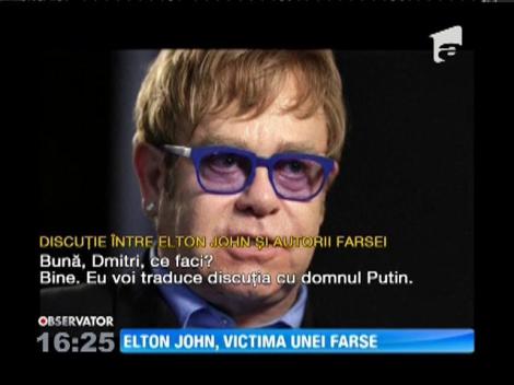 Elton John a fost protagonistul unei glume ruseşti
