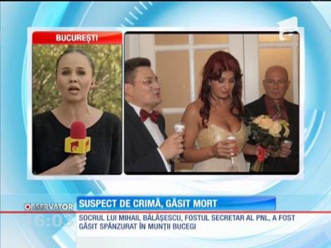 Socrul lui Mihail Bălăşescu, fostul secretar al PNL, a fost găsit spânzurat în munţii Bucegi