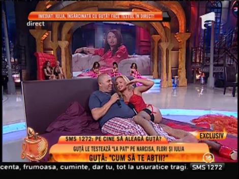 Nicolae Guță le testează la pat, în direct, pe Narcisa, Flori și Iulia
