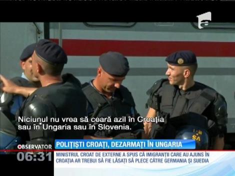 40 de poliţişti croaţi, dezarmați de militarii maghiari, după ce au trecut fraudulos granița!