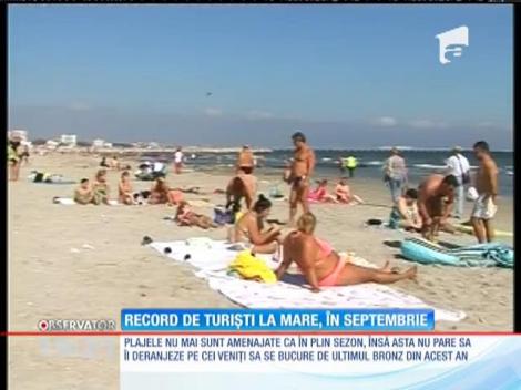 Record de turiști la mare, în septembrie