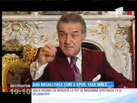 Gigi Becali nu mai vorbește cu presa