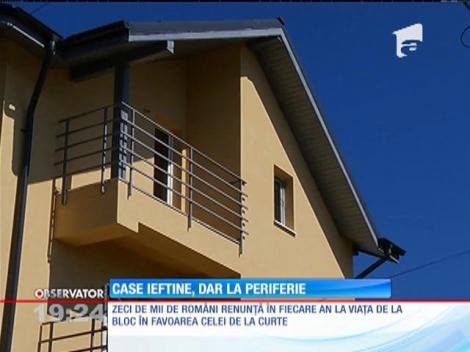 Românii fug de la bloc şi îşi cumpără, mai nou, case pe pământ