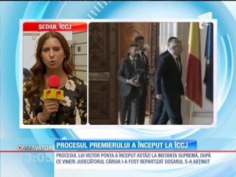 Procesul premierului Victor Ponta a început la Instanţa Supremă
