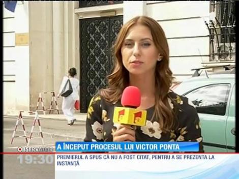 A început procesul premierului României!