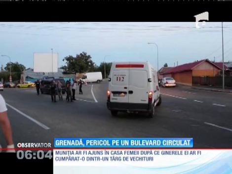 O grenadă a provocat panică pe un bulevard din Buzău