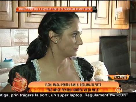 Flori, masaj pentru bani şi reclamă în piaţă! Totul pentru Nicolae Guţă!!