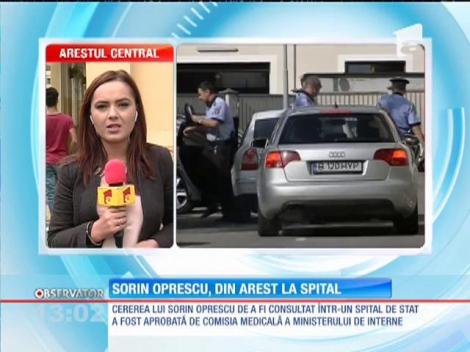 Sorin Oprescu este dus la Spitalul Militar