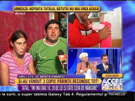 Tatăl tripletelor abandonate și-au vândut 3 copii: ”Îmi mai dau 10, 20 de lei și câteva ceva de mâncare”