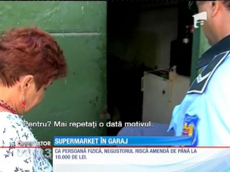 Vaslui: Un bărbat de 65 de ani şi-a deschis un magazin în garajul din faţă blocului