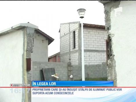 Lumină din bani publici pentru mai multe proprietăți private