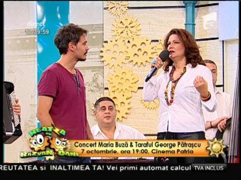 Maria Buză & Taraful George Pătraşcu 7 octombrie, ora 19:00, Cinema Patria
