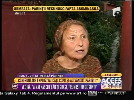 Vecinii părinților tripletelor abandonate în spital acuză familia că și-a vândut alți copiii!