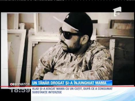 Update /  Un tânăr drogat şi-a atacat mama cu un cuţit