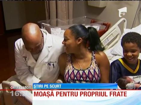 Moașă pentru propriul frate, la doar 11 ani