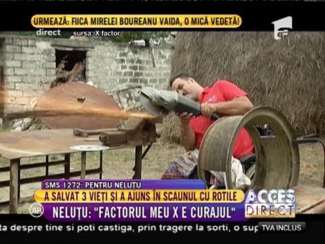 Neluţu Trandafir a salvat 3 vieți și a ajuns în scaunul cu rotile: ”Factorul meu X este curajul”