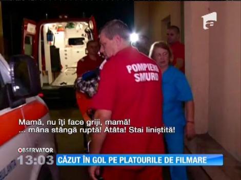 Figurant căzut în gol pe platourile de filmare