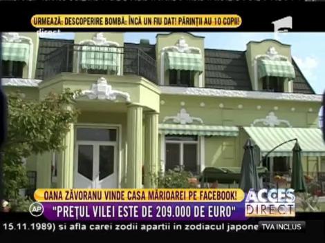 Oana Zăvoranu vinde casa Mărioarei pe Facebook! Prețul vilei este de 209.000 de euro