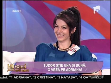 Tudor: ”Nu vreau ca Adriana să mă cunoască prin ochii mamei, ci prin acțiunile mele”