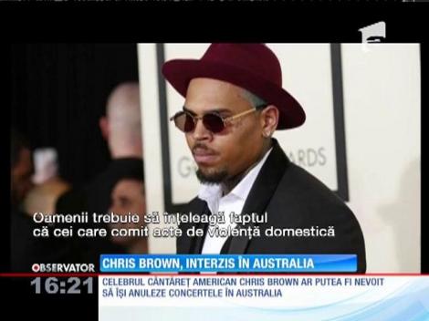 Chris Brown are interzis în Australia